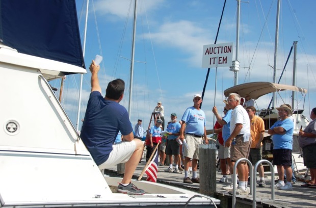 The 2024 charity boat auction.