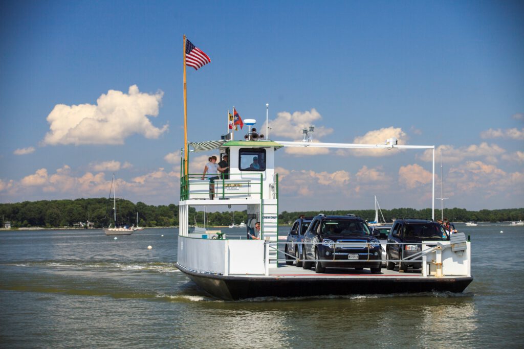 Oxford Bellevue Ferry in Talbot County.