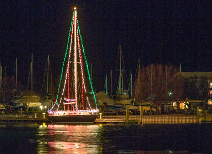 Oxford Christmas boat.