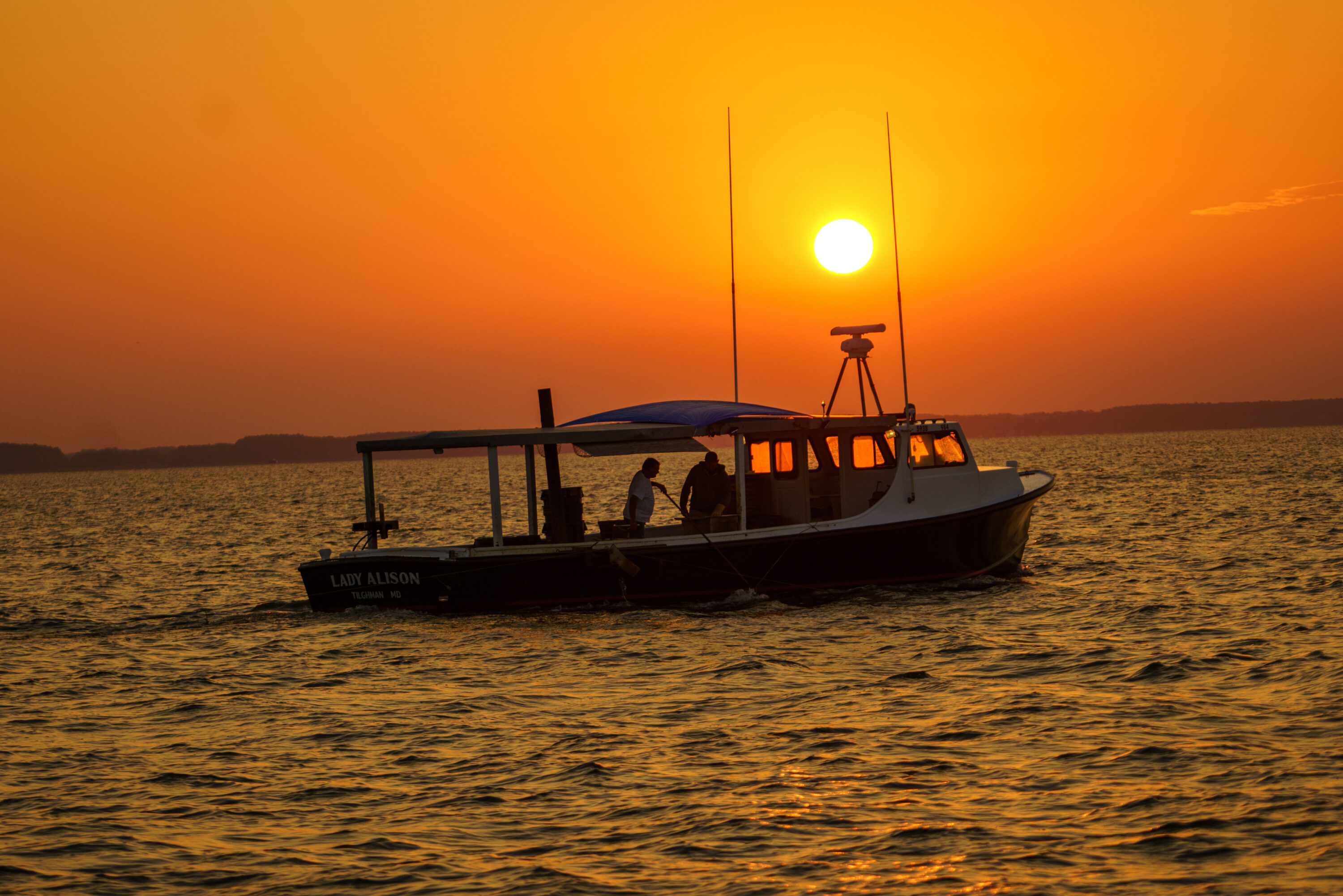 Tilghman Island crab boat in Talbot County.