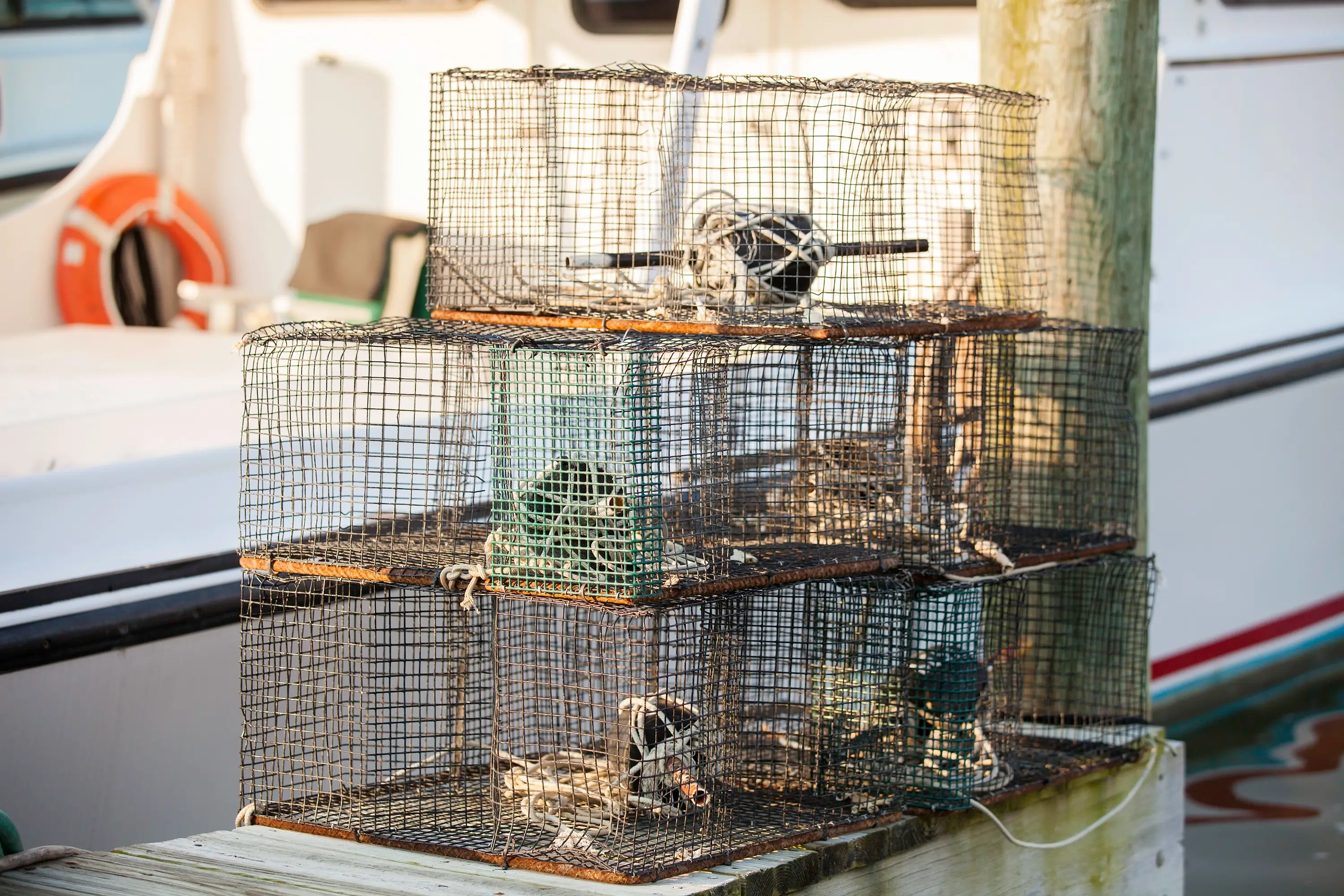 Crab pots in Talbot County.