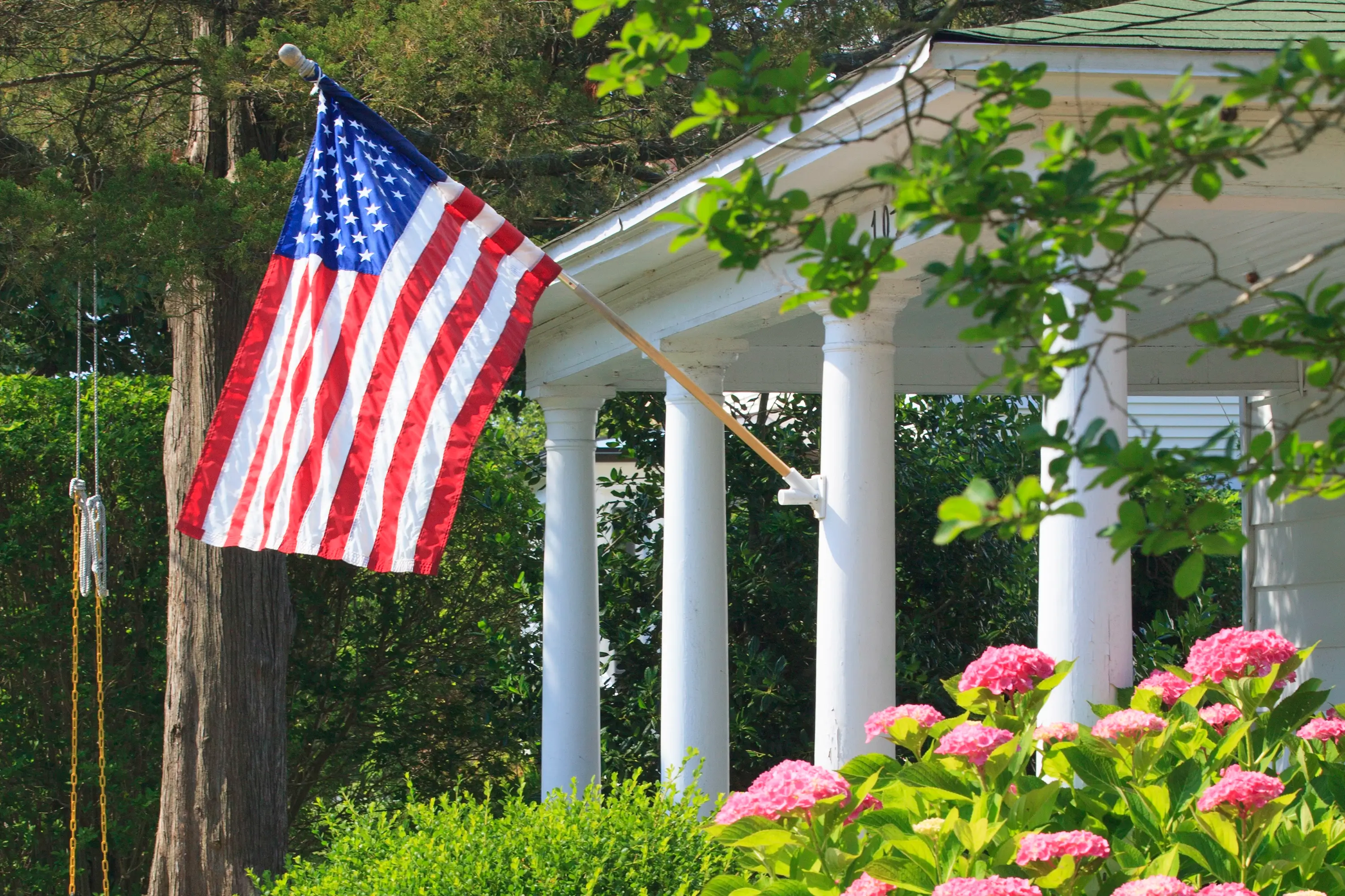 American flag Talbot County.