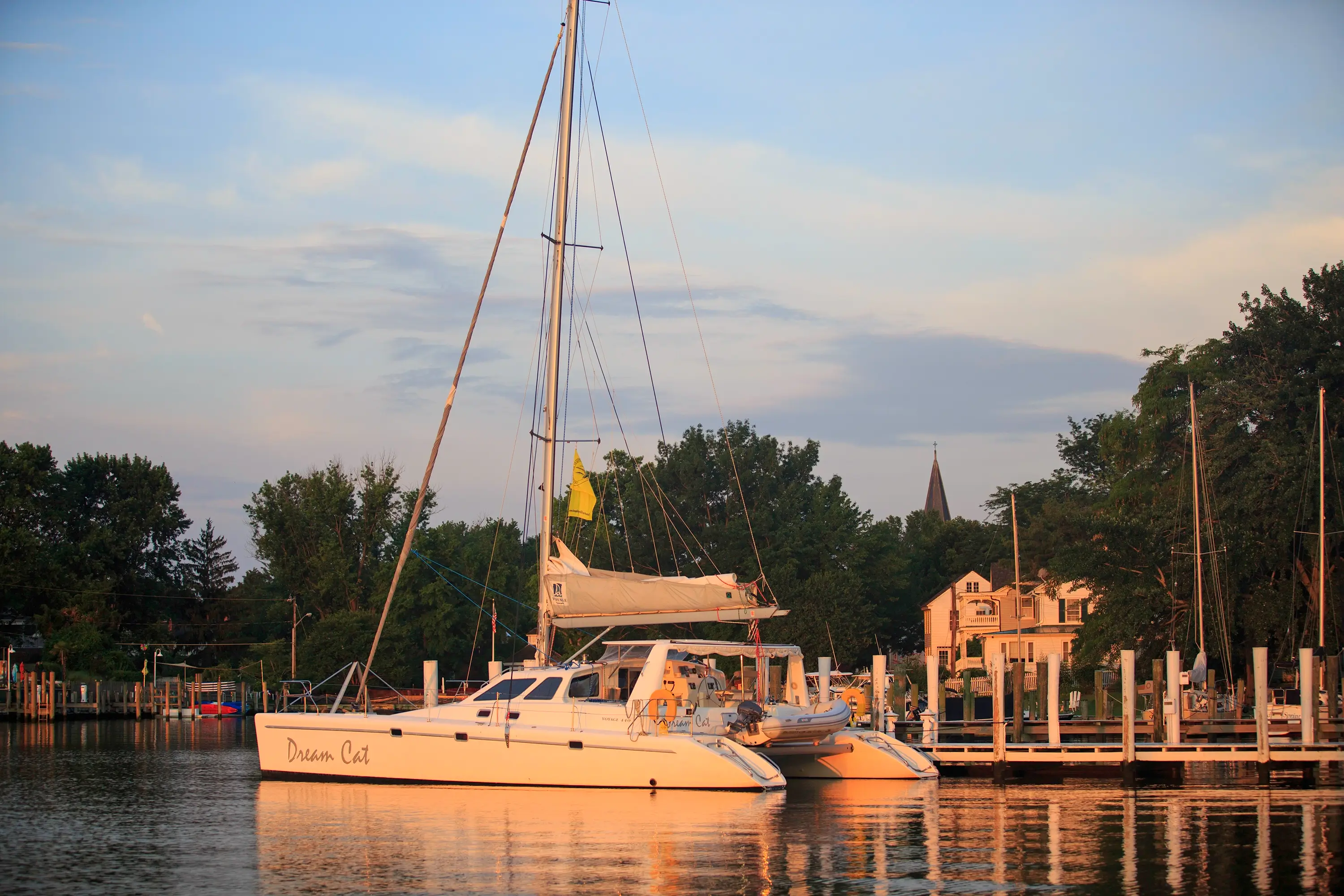 The Dream Cat boat in Talbot County.